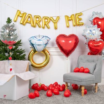 Μπαλόνι Marry Me Χρυσό (7 τεμ)