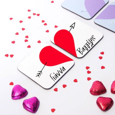 Σετ Ξύλινα Σουβέρ για Ζευγάρι (2 τεμ)