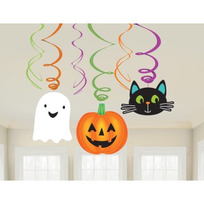 Swirl Διακοσμητικά Oροφής Halloween Friends 6 τεμ