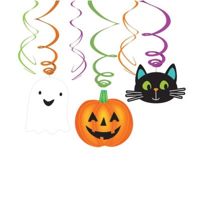 Swirl Διακοσμητικά Oροφής Halloween Friends 6 τεμ