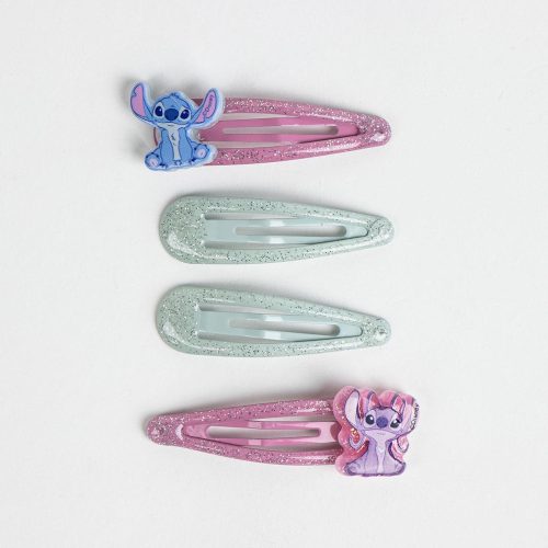 Τσιμπιδάκια μαλλιών Stitch Hawaii 4 τεμ