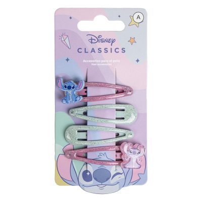 Τσιμπιδάκια μαλλιών Stitch Hawaii 4 τεμ