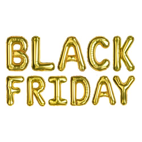 Χρυσά Mini Shape Μπαλόνια BLACK FRIDAY (11 τεμ)