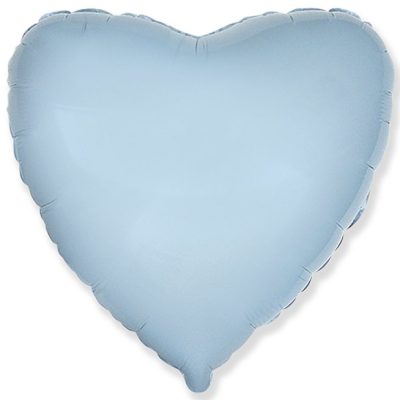 18 Μπαλόνι Baby Blue Καρδιά