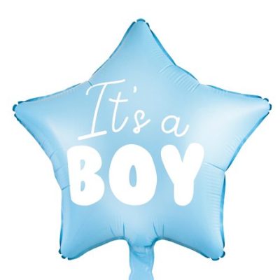 18″ Μπαλόνι γαλάζιο αστέρι It’s a Boy