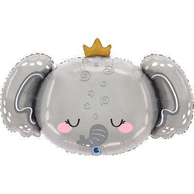 27″ Μπαλόνι Ελεφαντάκι με κορώνα