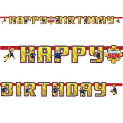 Γιρλάντα Happy Birthday  Πυροσβέστης Sam