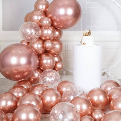 Glossy Rosegold Latex μπαλόνια