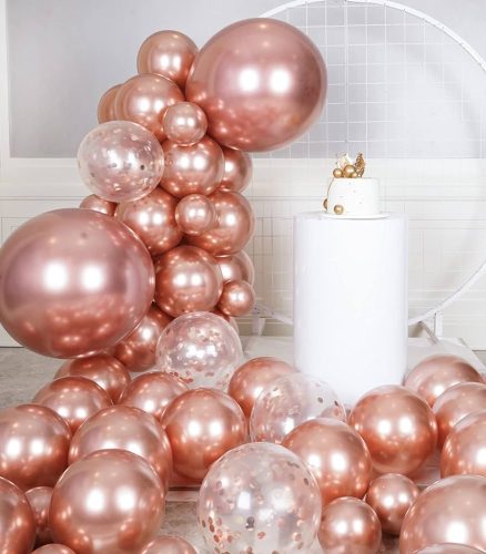 Glossy Rosegold Latex μπαλόνια