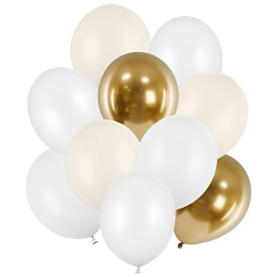 Λάτεξ μπαλόνια Alabaster Mix 10 τεμ