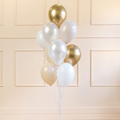 Λάτεξ μπαλόνια Alabaster Mix 10 τεμ