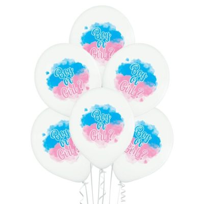 Λάτεξ μπαλόνια Boy or Girl 6 τεμ