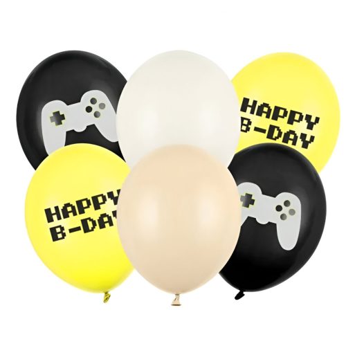 Λάτεξ Μπαλόνια Γενεθλίων Gaming 6 τεμ