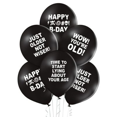 Λάτεξ μπαλόνια Grumpy Birthday 6 τεμ