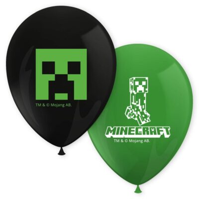 Λάτεξ μπαλόνια Minecraft 8 τεμ