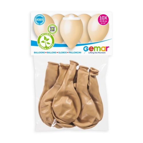 Λάτεξ Μπαλόνια Μπεζ 10 τεμ