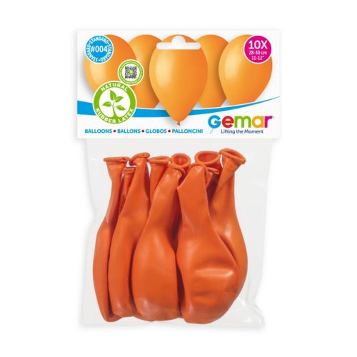 Λάτεξ Μπαλόνια Πορτοκαλί 10 τεμ