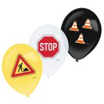 Λάτεξ μπαλόνια Σημάνσεις Under Construction 6 τεμ