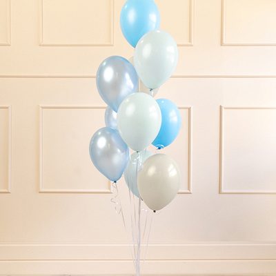 Λάτεξ μπαλόνια Sky Blue Mix 10 τεμ