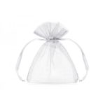Λευκό πουγκί από οργάντζα 10 τεμ