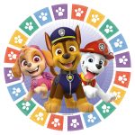 Πιάτα γλυκού Paw Patrol πατουσάκια 8 τεμ
