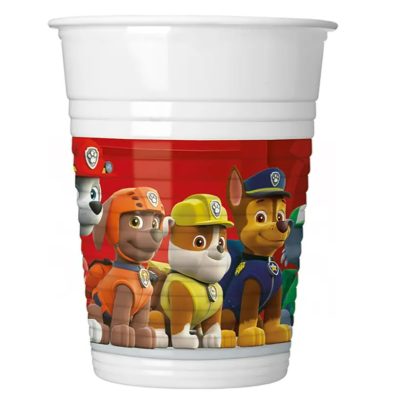 Πλαστικά Ποτήρια Paw Patrol – Ready for Action 8 τεμ