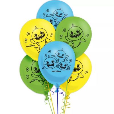 Σετ λάτεξ Μπαλόνια Baby Shark 6 τεμ
