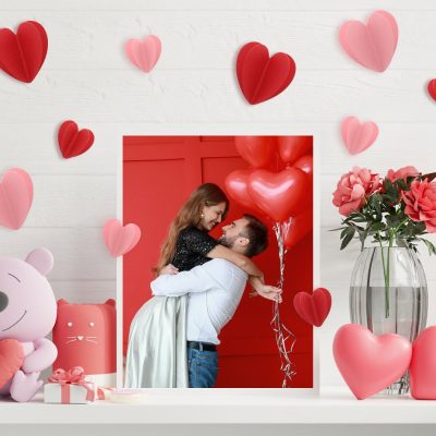 Αυτοκόλλητα 3D Καρδιές  Love is in the air 12 τεμ