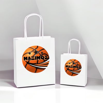 Άσπρη Τσάντα Δώρου Μπάσκετ