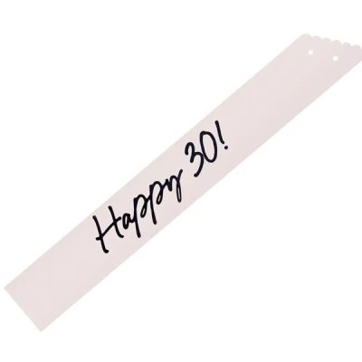 Κορδέλα Happy 30 κρεμ