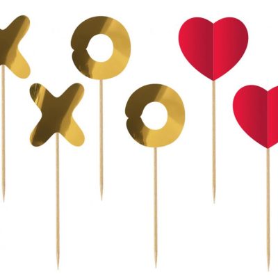 Οδοντογλυφίδες τούρτας  ΧοΧο 6 τεμ