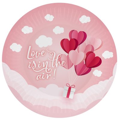 Πιάτα πάρτυ Love is in the air 6 τεμ