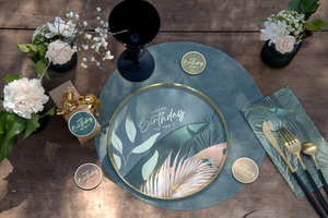 Πιάτα Ζούγκλα  Happy Birthday to you 10 τεμ