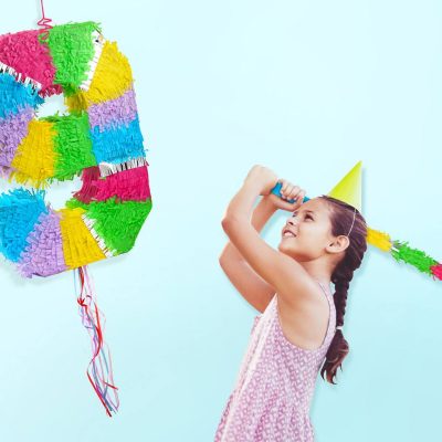 Πινιάτα για πάρτυ Αριθμός 9 παστέλ