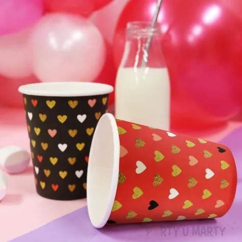 Ποτήρια κόκκινα XOXO  6 ΤΕΜ