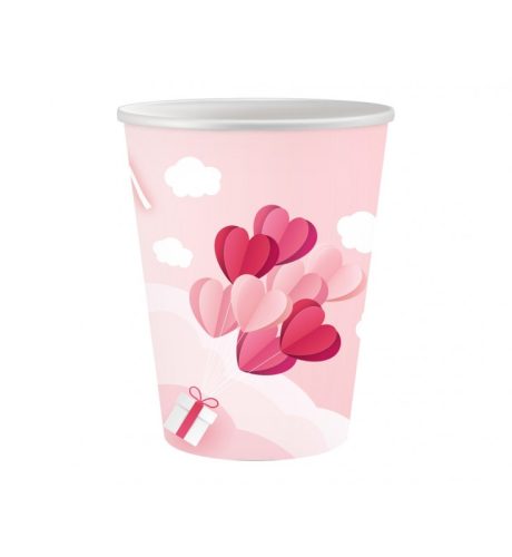 Ποτήρια πάρτυ Love is in the air 6 τεμ