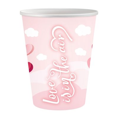 Ποτήρια πάρτυ Love is in the air 6 τεμ