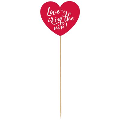 Topper τούρτας καρδιά Love is in the air