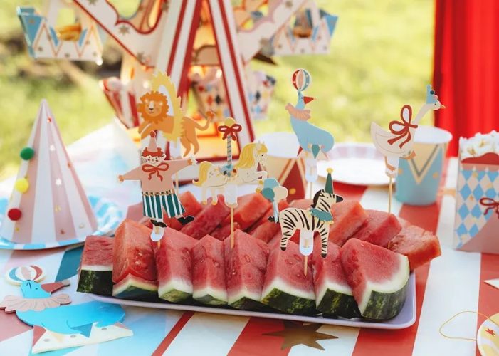 Toppers για Cupcakes Τσίρκο 6 τεμ