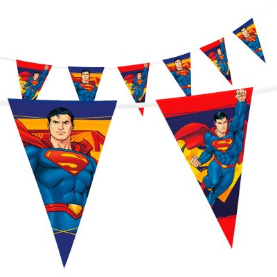 Τριγωνικά Σημαιάκια Superman 5m