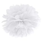 Άσπρο χάρτινο Pom Pom