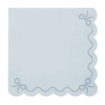 Χαρτοπετσέτες με Βολάν Misty Μπλε 12 τεμ