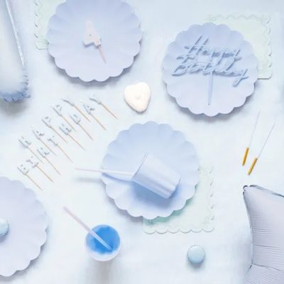 Χαρτοπετσέτες με Βολάν Misty Μπλε 12 τεμ