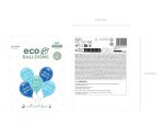 Eco Μπαλόνια Happy Birthday μπλε 5 τεμ