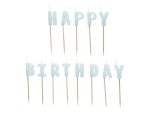 Γαλάζια Κεράκια Happy Birthday13τμχ