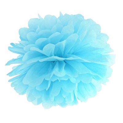 Γαλάζιο χάρτινο Pom Pom