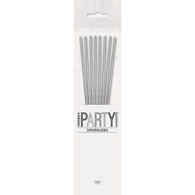 Ιριδίζοντα Ασημί Sticks Sparklers 8 τεμ