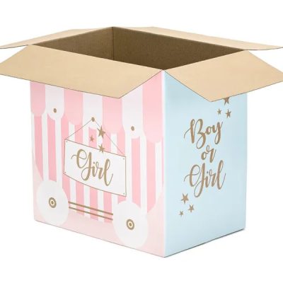 Κουτί για μπαλόνια Boy or Girl - Gender Reveal
