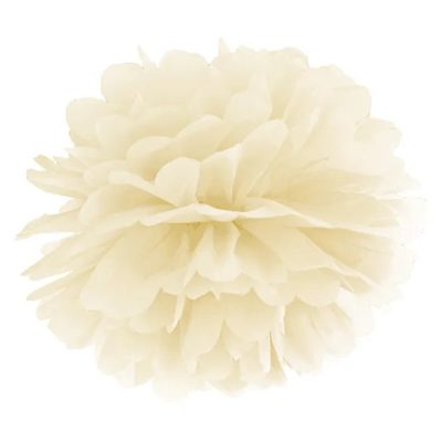 Κρεμ χάρτινο Pom Pom