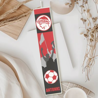 Λαμπάδα Ολυμπιακός Τυπωμένη